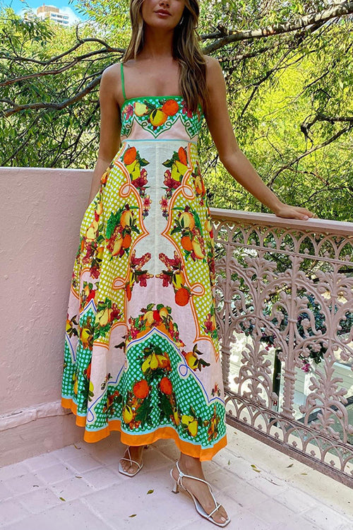 Share Your Happiness Print Maxi Dress
