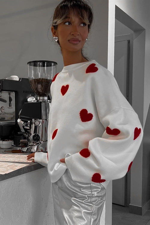 Warmly Adorable Oversized Knit Top