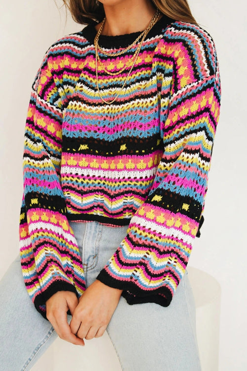 Let's Get Away Knit Sweater