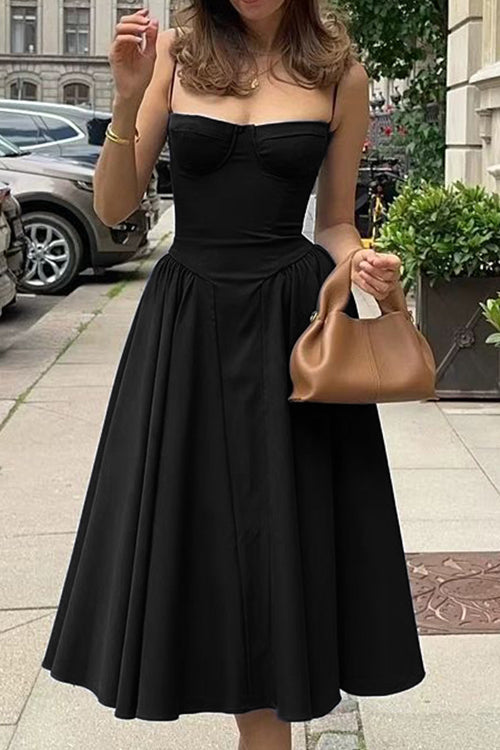 Distinctive Charm Sleeveless Midi Dress