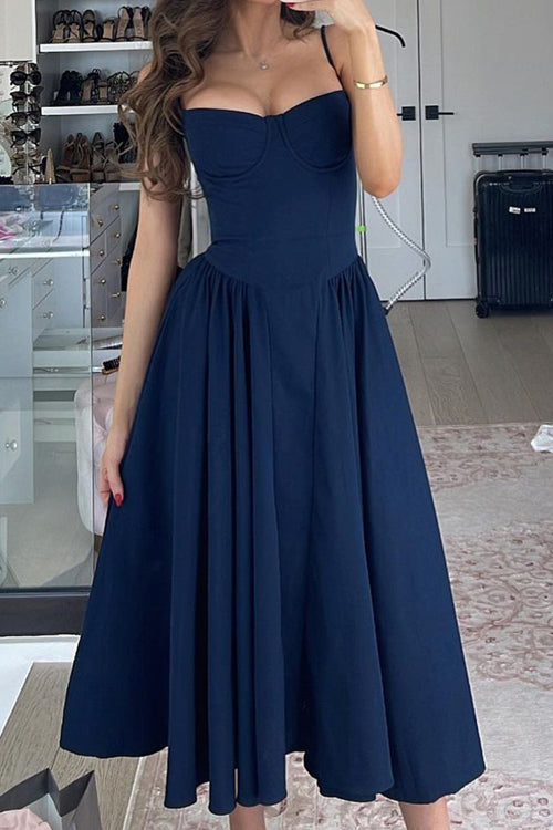 Distinctive Charm Sleeveless Midi Dress