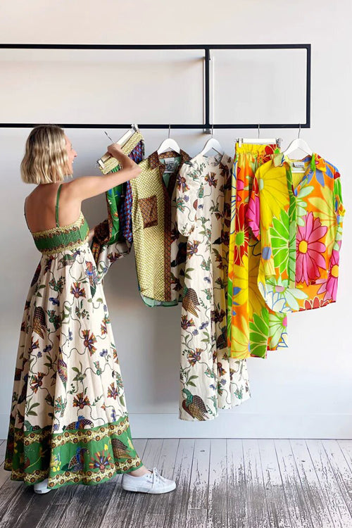 Share Your Happiness Print Maxi Dress