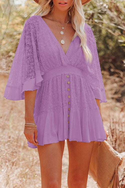Impressive Lace Mini Dress