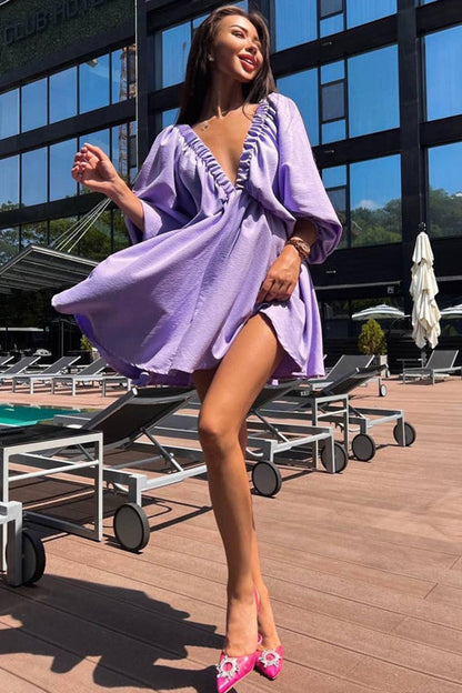 Feeling So Sweet V-neck Mini Dress