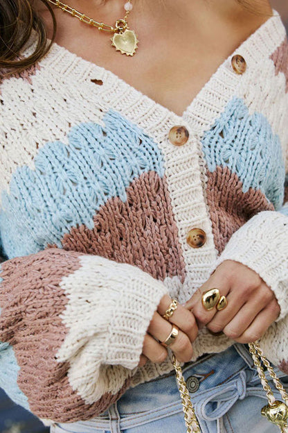 Cozy Ease Button Down Knit Cardigan Sweater