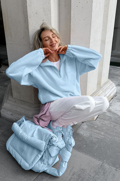 Cozy Sweetness Fleece Pullover Sweatshirt