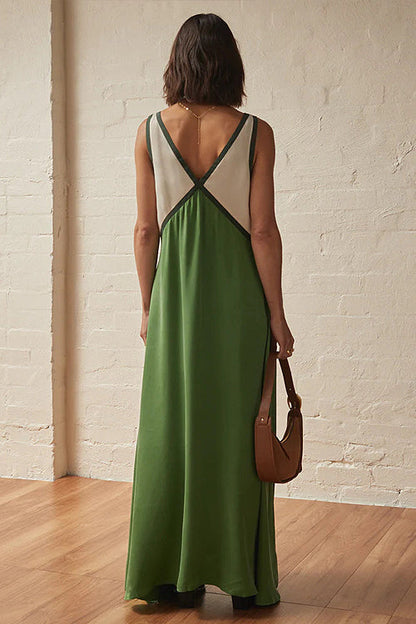 Easily Gorgeous V-Neck Sleeveless Maxi Dress