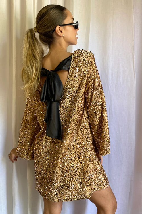 Shine For Tonight Sequin Mini Dress