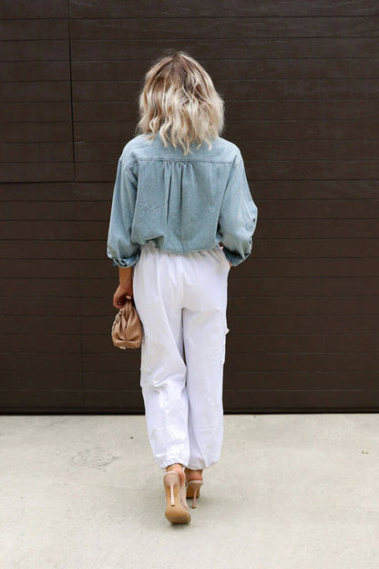 Consistently Confident Denim Top