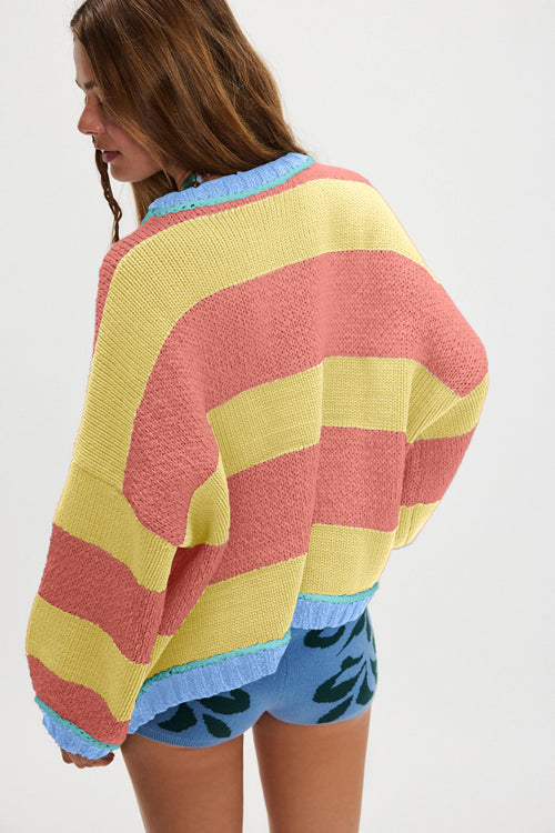 Moments of Cozy Striped Pullover Sweater