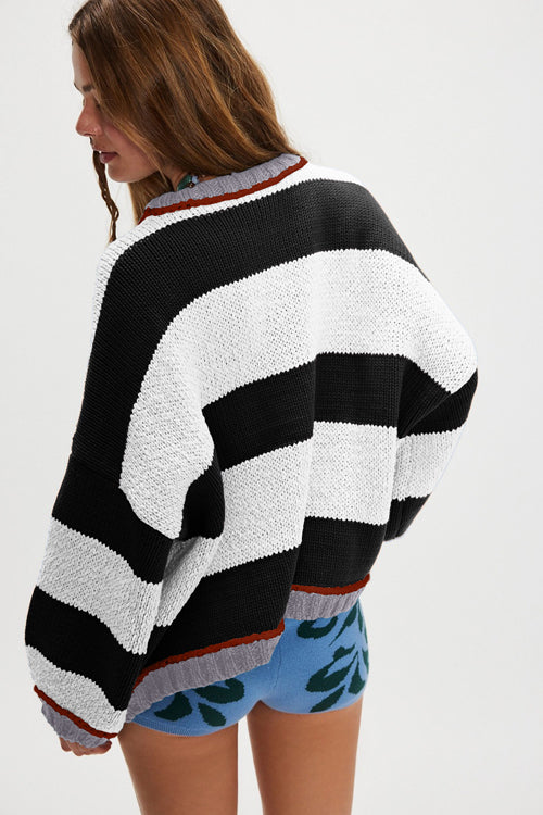 Moments of Cozy Striped Pullover Sweater