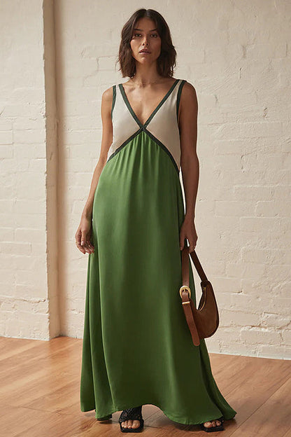 Easily Gorgeous V-Neck Sleeveless Maxi Dress