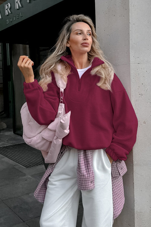 Cozy Sweetness Fleece Pullover Sweatshirt
