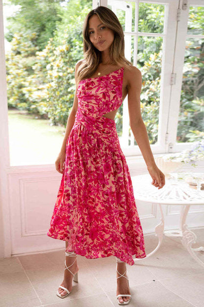 Beauty And Brains Print Midi Dress