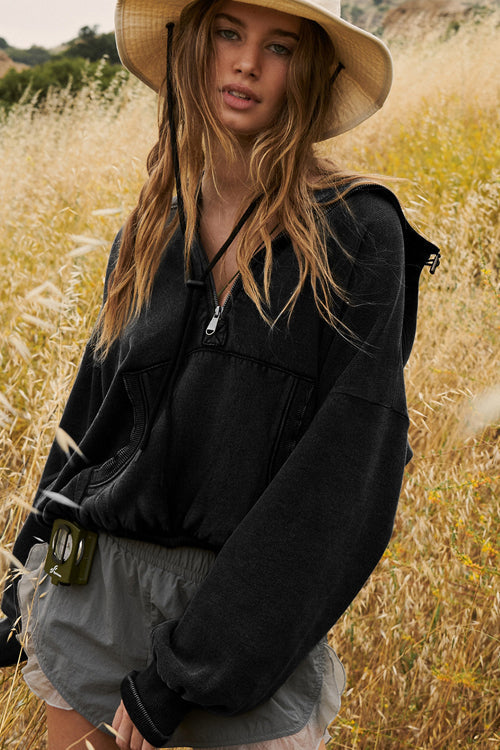 Cuddled Up Days Pocket Hoodie Top