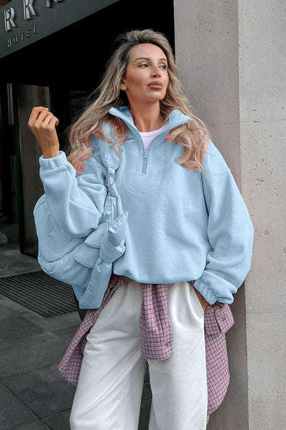 Cozy Sweetness Fleece Pullover Sweatshirt