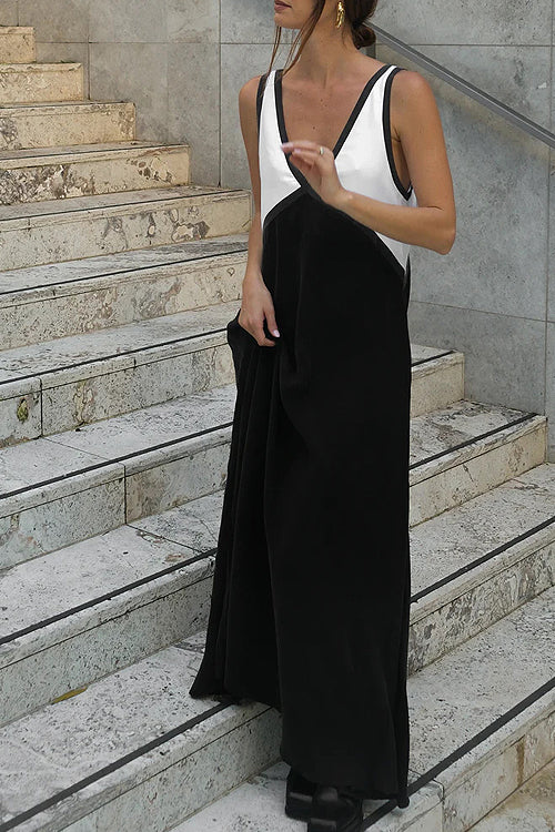 Easily Gorgeous V-Neck Sleeveless Maxi Dress