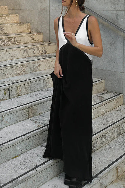Easily Gorgeous V-Neck Sleeveless Maxi Dress