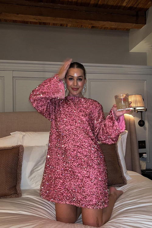 Shine For Tonight Sequin Mini Dress
