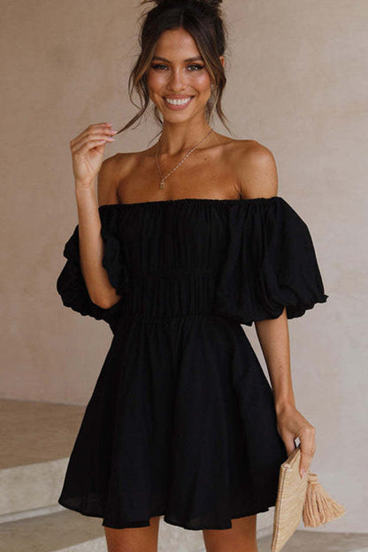 Stunning Inspiration Flare Mini Dress
