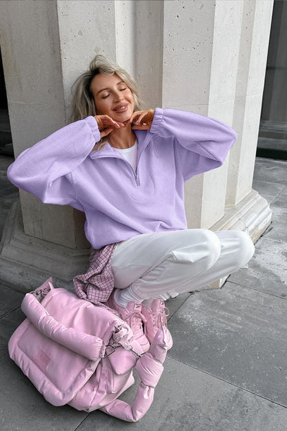 Cozy Sweetness Fleece Pullover Sweatshirt