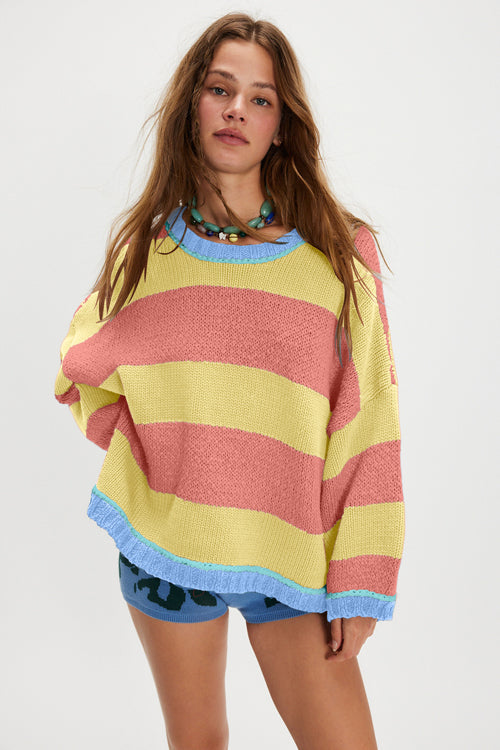 Moments of Cozy Striped Pullover Sweater