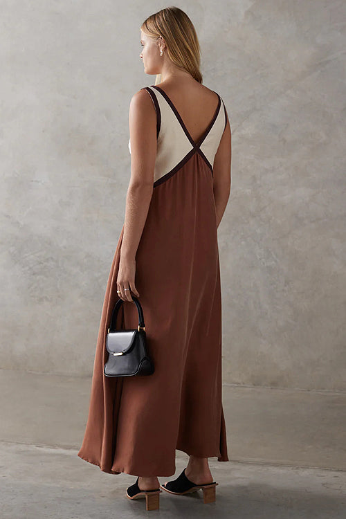 Easily Gorgeous V-Neck Sleeveless Maxi Dress