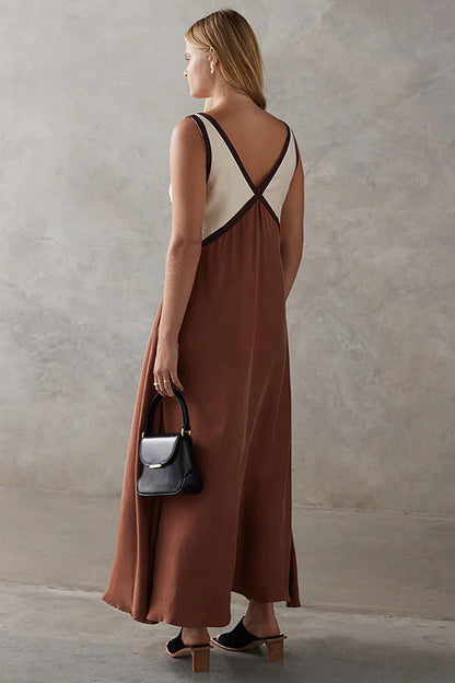Easily Gorgeous V-Neck Sleeveless Maxi Dress