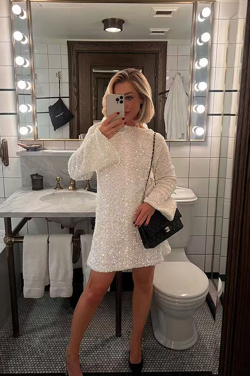Shine For Tonight Sequin Mini Dress