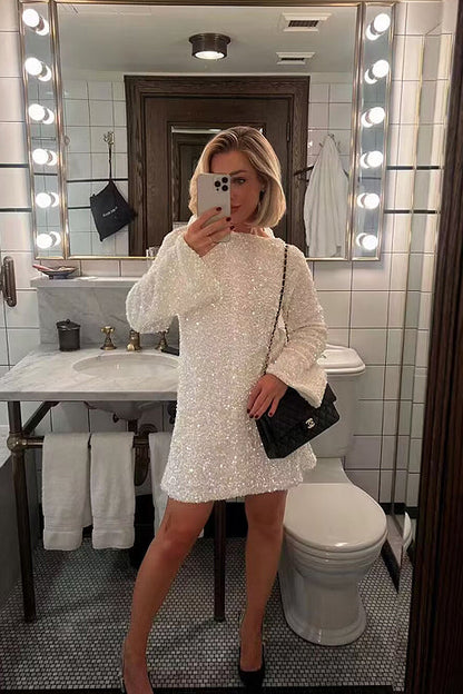 Shine For Tonight Sequin Mini Dress