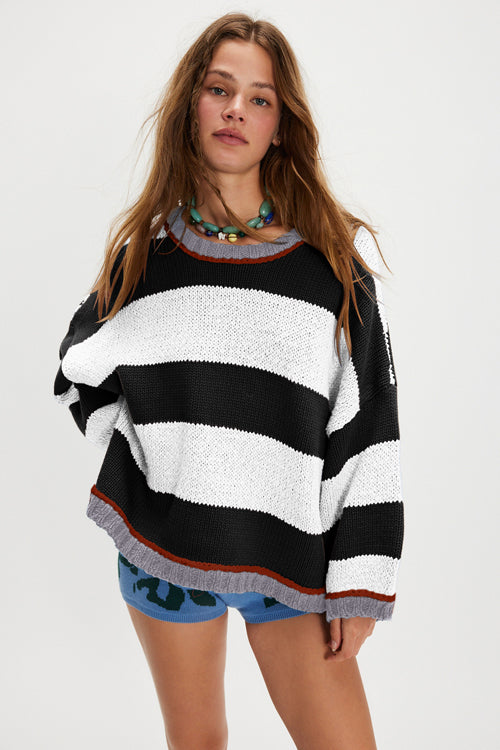 Moments of Cozy Striped Pullover Sweater