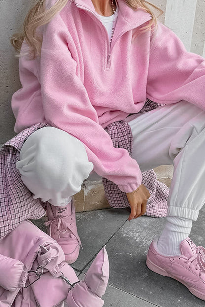 Cozy Sweetness Fleece Pullover Sweatshirt